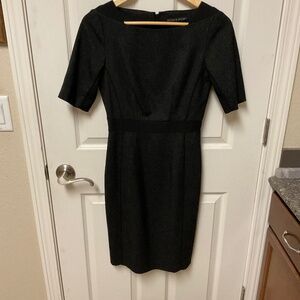 Antonio Melani size 0 dress.  Classic styling.  Black and black flecked fabric.